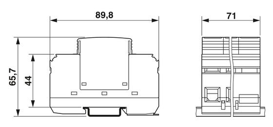 VAL-MS 230 IT/3 1 230V AC 4 폴 가정용 가전용품용 2형 전압 보호기 2858548