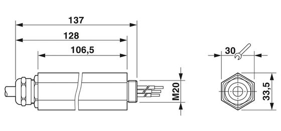24V DC 급류 보호기 2880668 S-PT-1X2 3극 급류 보호 성능