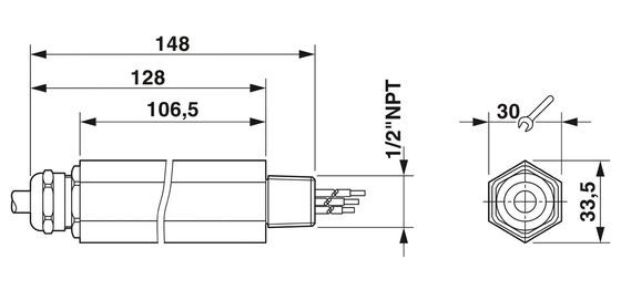 2882569 S-PT-1X2-24DC-1/2" 피닉스 접촉 전압 보호기 3극 24V DC