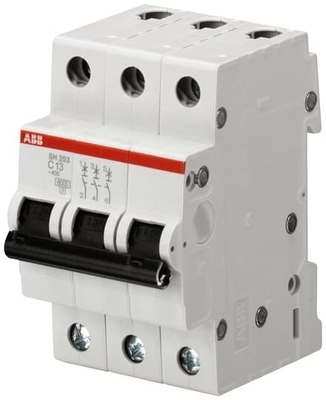 등급 전압 220V SH203-D0.5 소형 회로 차단기 3P 0.5A 전기 안전