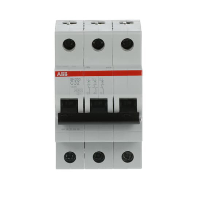 MCB SH203-C32 소형 회로 차단기 3P C 32A 등급 전압 220
