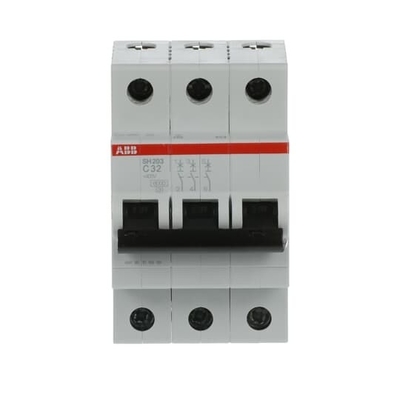 MCB SH203-C32 소형 회로 차단기 3P C 32A 등급 전압 220