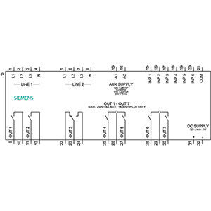 ATC 6300 LCD PLC 3KC9000-8TL40 전송 제어 장치 144x144 mm 정밀 제어