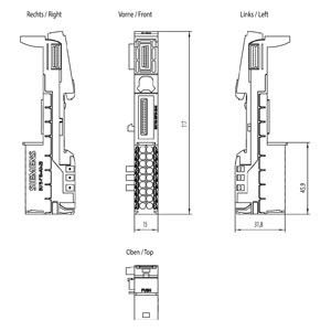 6ES7193-6BP00-0BA0 ET 200SP BaseUnit BU15-P16 A0 2B/T로 자동화 시스템을 업그레이드하십시오.