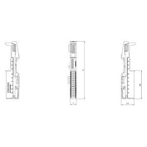6ES7193-6BP20-0BA0 ET 200SP BaseUnit BU15-P16 산업용 A10 2B PLC