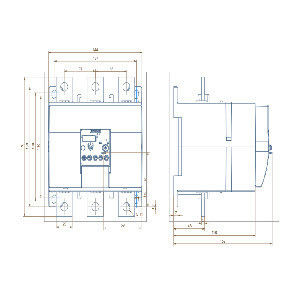 350-500A 크기 S12 3RU5176-5HB1 CT 단일 장착용 과부하 릴레 보호기 10급