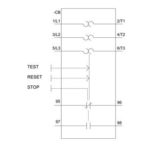 밀폐 50.00 x 115.00 x 104.00MM PLC 과부하 릴레 34...40 A 크기 S0 10급