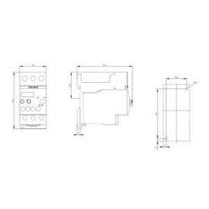 밀폐 50.00 x 115.00 x 104.00MM PLC 과부하 릴레 34...40 A 크기 S0 10급