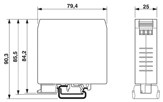 240 V AC L-N 50 Hz 60 Hz 정압 EMC 필터 포닉스 연락 NEF 1-3