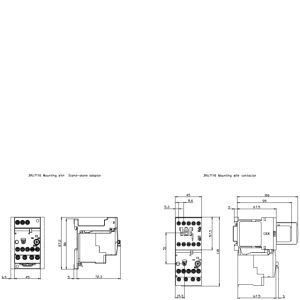 3RU7116-0FB0 과부하 릴레이 3RU7 보호용 S00 크기 51.00 x 102.00 x 84.00MM