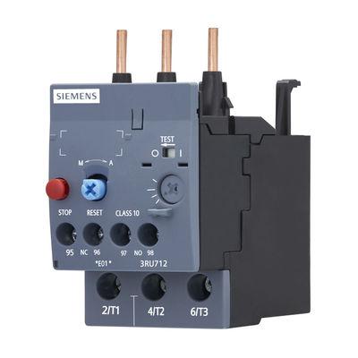 49.00 x 102.00 x 102.00MM 밀폐된 PLC 3RU7126-4BB0 과부하 릴레이 3RU7 크기 S0