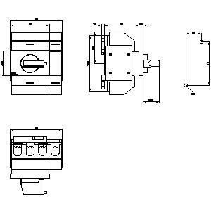 PLC 3KD0242-2KG20-3 기본 장치 단속 스위치 샤프트 4극 안정 작동