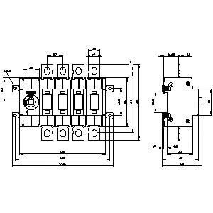 PLC 3KD3840-0NE10-0 SENTRON 원형 장치 1600A까지의 샤프트 스위치 단속기