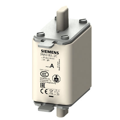 PLC 3NA3832-2C LV HRC 퓨즈 링크 GL/GG 전면 지표 크기 00 설치가 쉽다