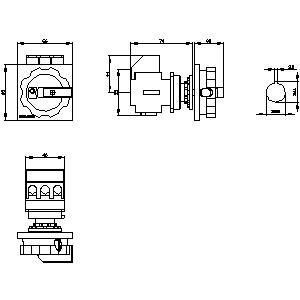PLC 3LD2154-0TK53 산업 자동화 시스템의 기본 장치 단속 스위치