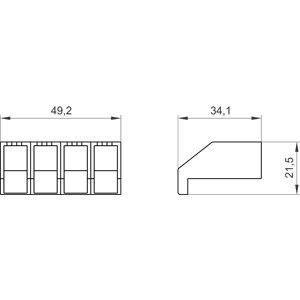 4극 3LD20 PLC 3LD9201-1A 터미널 커버