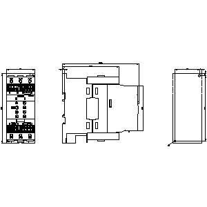시멘스 55kw 3RW4047-1TB04 3RW40 바이패스 및 모터 보호 장치와 함께 소프트 스타터