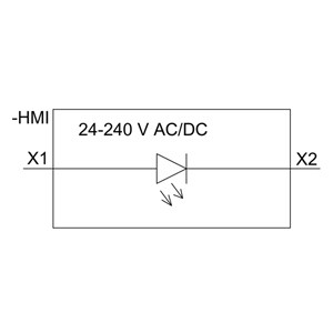 전면 장착 시멘스 3SU1401-1BH40-1AA0 스크루 터미널과 함께 SIRIUS ACT LED 모듈