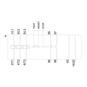 11...16 A 사이즈 S00 시멘스 3RU6116-0HB1 모터 보호 클래스 10를 위한 과부하 릴레이