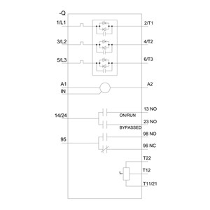 시멘스 3RW5244-6TC14 SIRIUS 스크루 터미널과 열역 출력