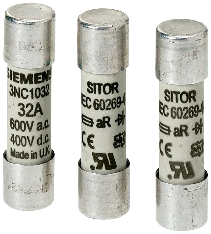 3NC1008 15A 600VAC/700VDC aR 10X38mm SITOR 전원 보호용 실린더적 피지 링크