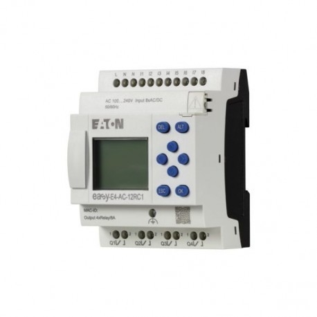 소형 EASY-E4-AC-12RC1 CPU 8DI4RO 100 240 V AC/DC 화면 키보드 이더넷 인터페이스 스크립트 단말기