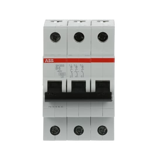 MCB SH203-B6 소형 회로 차단기 등급 주파수 Hz 50 포스 번호 3 6 A