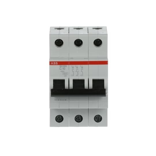 MCB SH203-C10 소형 회로 차단기 3극 번호 등급 주파수 Hz 50 C 10 A