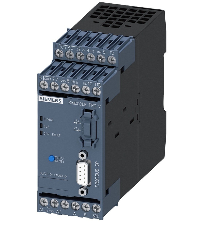 SIMOCODE pro V PROFIBUS-DP 포트 12 MBit/s RS485 4E/3A 3UF7010-1AU00-0