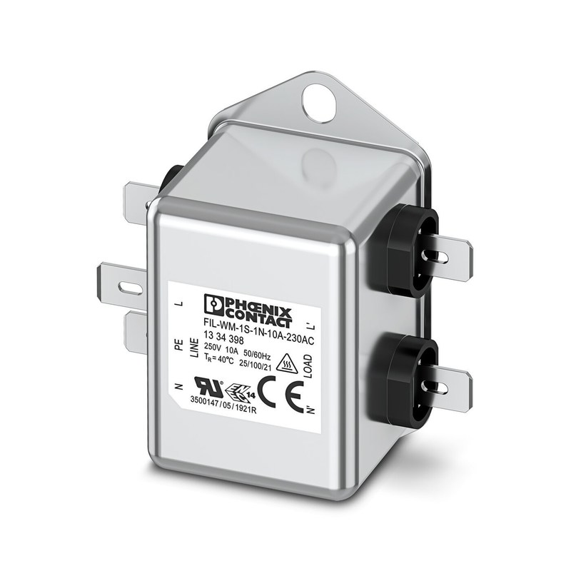 1334398 FIL-WM-1S-1N-10A-250V AC 50/60 Hz 전기 소음 억제를 위한 EMC 필터