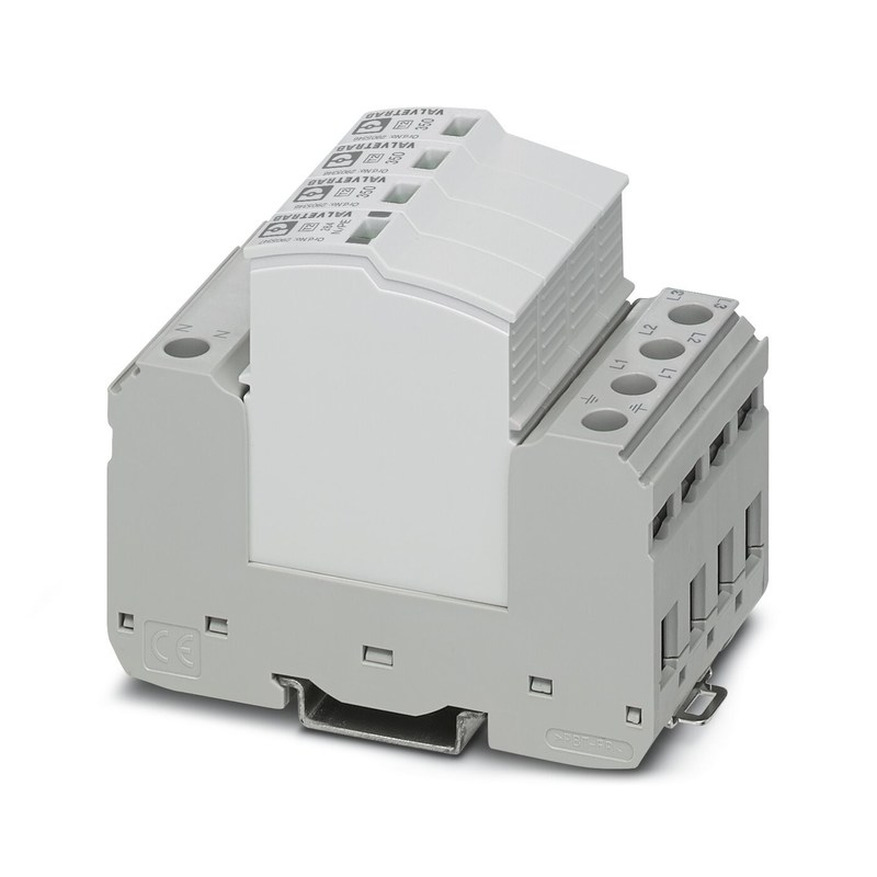 1 폴 2905340 VAL-SEC-T2-3S-350-FM 5V AC에서 250V AC 및 125V DC를 위한 2형 급류 보호기