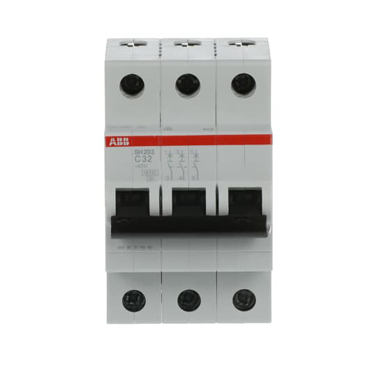 MCB SH203-C32 소형 회로 차단기 3P C 32A 등급 전압 220