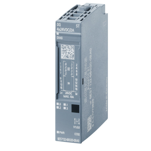 ET 200SP 디지털 출력 모듈 DQ 8x24V DC/2A 정밀 산업 자동화 표준