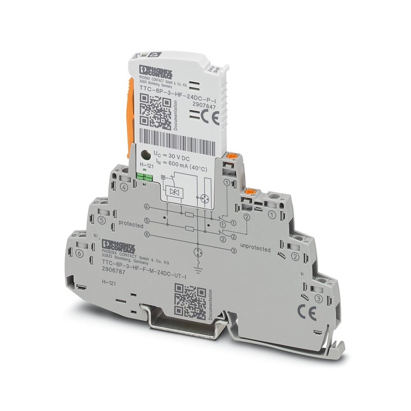 2906787 TTC-6P-3-HF-F-M-24DC-UT-I 24V DC 등급 전압의 전압 보호기