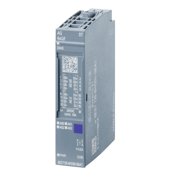 6ES7135-6HD00-0BA1 ET 200SP 아날로그 출력 AQ 4xU/I 표준 유연한 구성