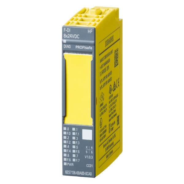 PLC 6ES7136-6BA01-0CA0 정밀 모니터링을 위한 F-DI HF 8x24VDC 전자 모듈