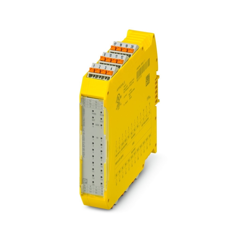 안전 종료 접촉 부하를 위한 PSR-M-EF1-SDI8-SDO4-DO4-PI 전압 릴레이 확장 모듈