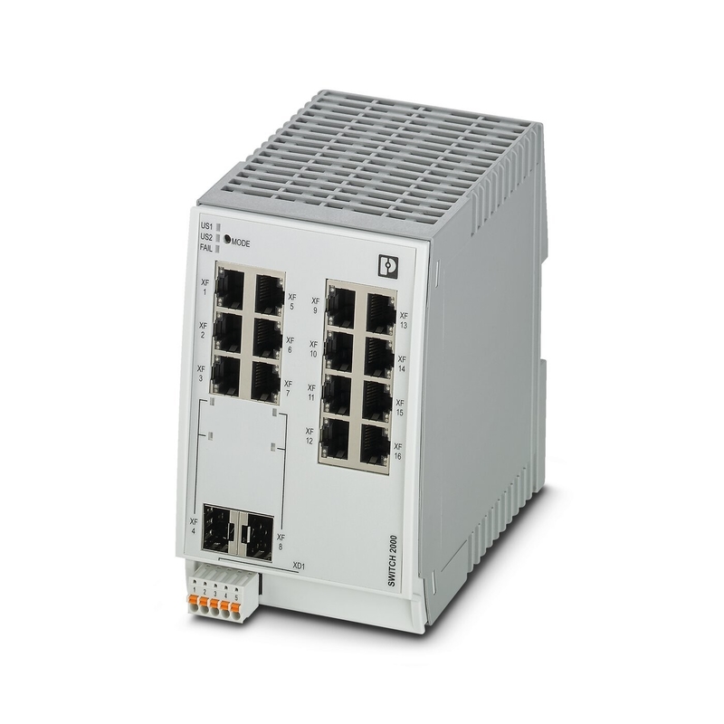 산업용 이더넷 스위치 FL SWITCH 2214-2SFX EtherNet/IP 네트워크 IP65 보호 수준