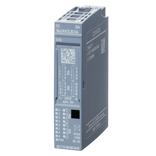 시멘스 6ES7132-6BH00-0AA0용 SIMATIC ET 200SP DQ 16x 24VDC/0 5A 디지털 출력 모듈